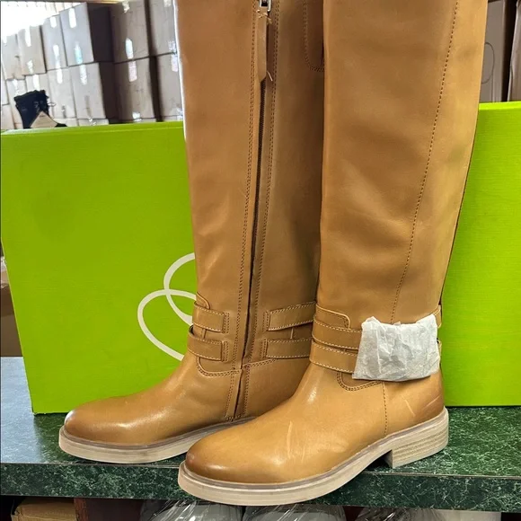 Sam Edelman Over-the-Knee Riding Boots in Tan - Picture 3 of 6